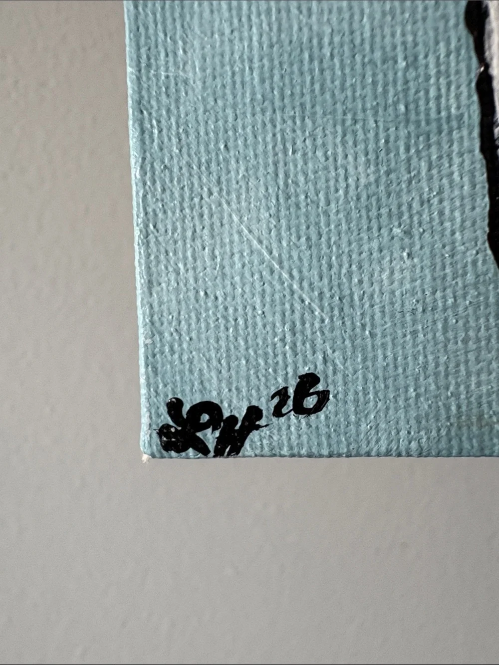 Original Artwork “The Grumpy Seagull” On Canvas - 4”x4” - Picture 2 of 7